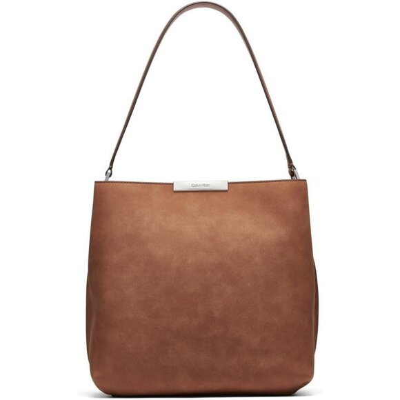 Women’s Jodi Triple Compartment Vegan Leather Bucket Bag Caramel Stylish Organiz